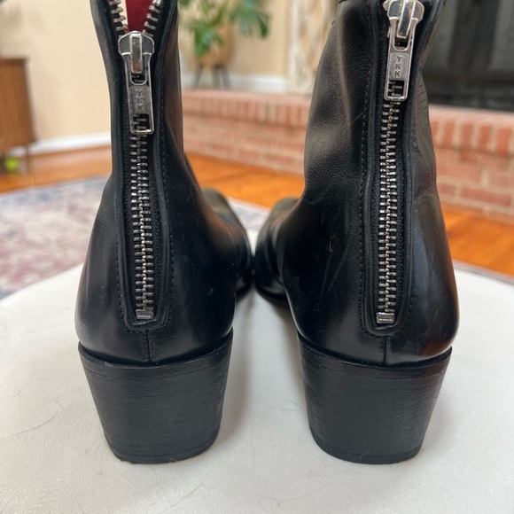 Jeffery West Men's Zip Chelsea Leather Boots, Black, Men’s 7.5/8 - Picture 4 of 6